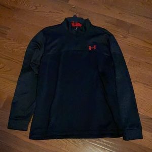 Large Black/Red 1/4 zip Under Armour Pullover.